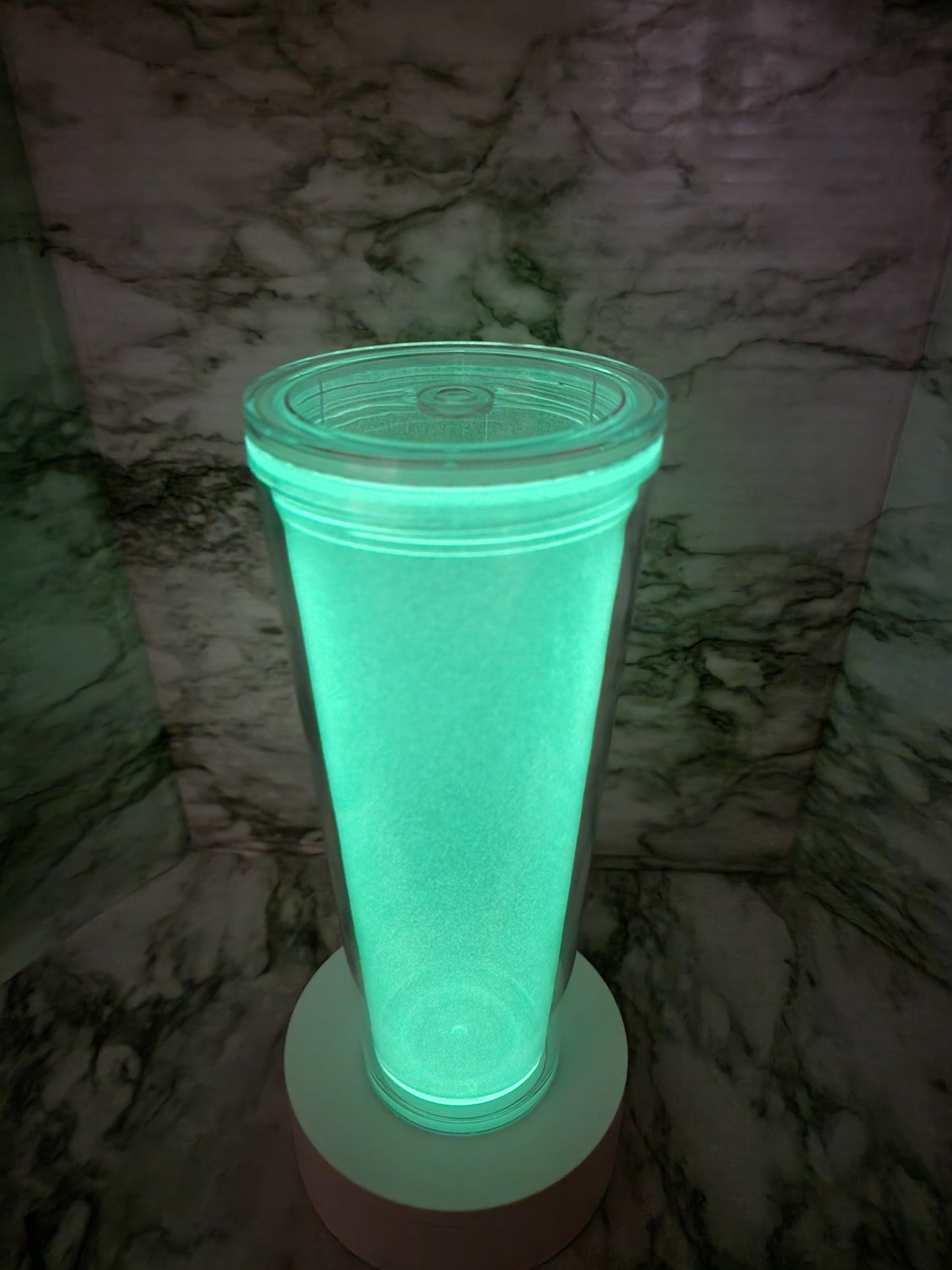 Glow in the dark tumbler dupe