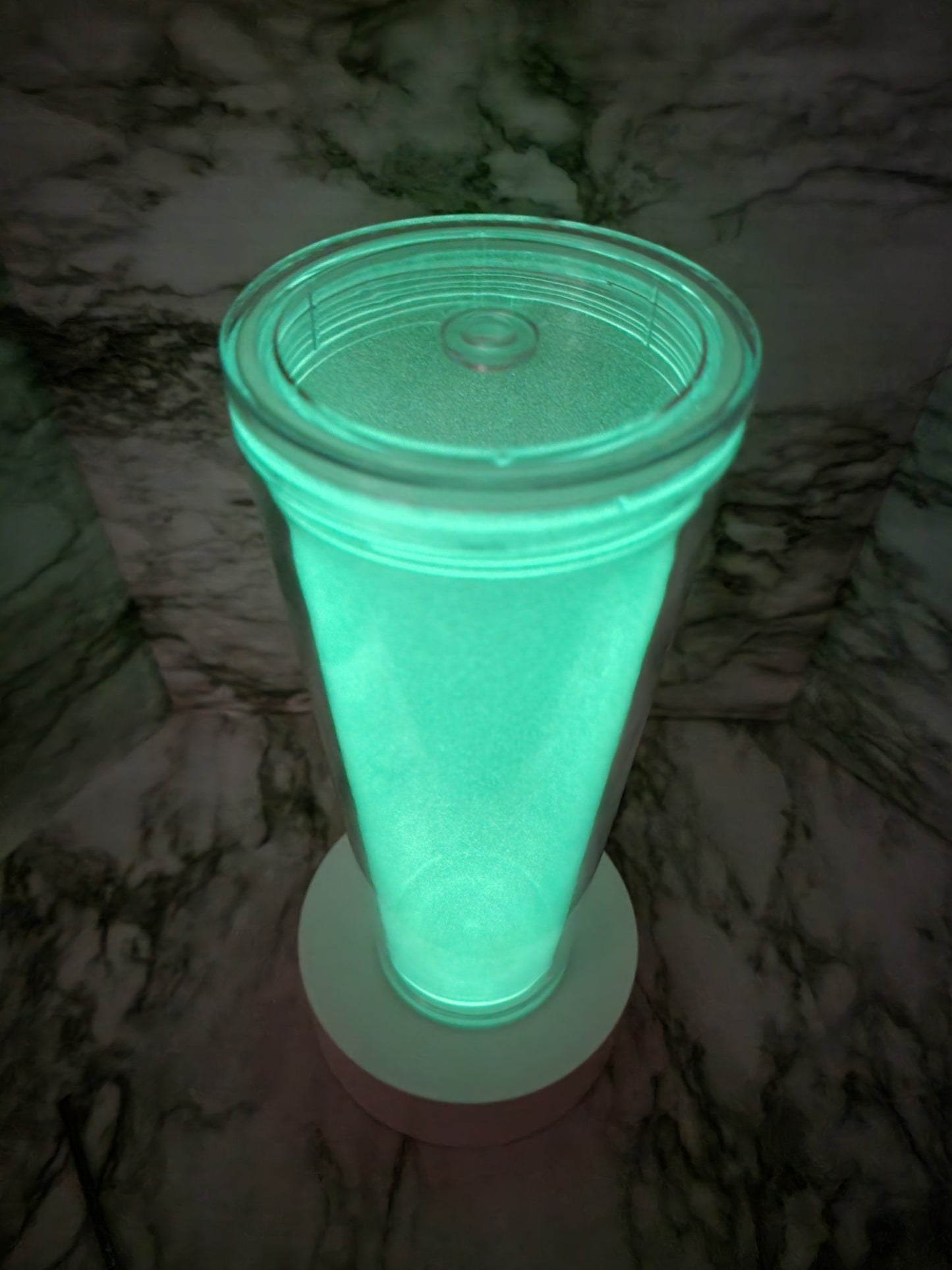 Glow in the dark tumbler dupe